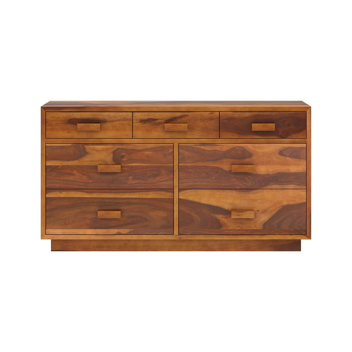 Solid Wood 6 Drawer Dresser | Modern Wooden Chest of Drawers | Large Bedroom Storage Cabinet | Handmade Furniture