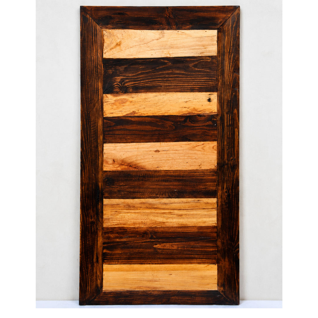 Handmade Rustic Solid Wood Table Top – Farmhouse Wooden Panel