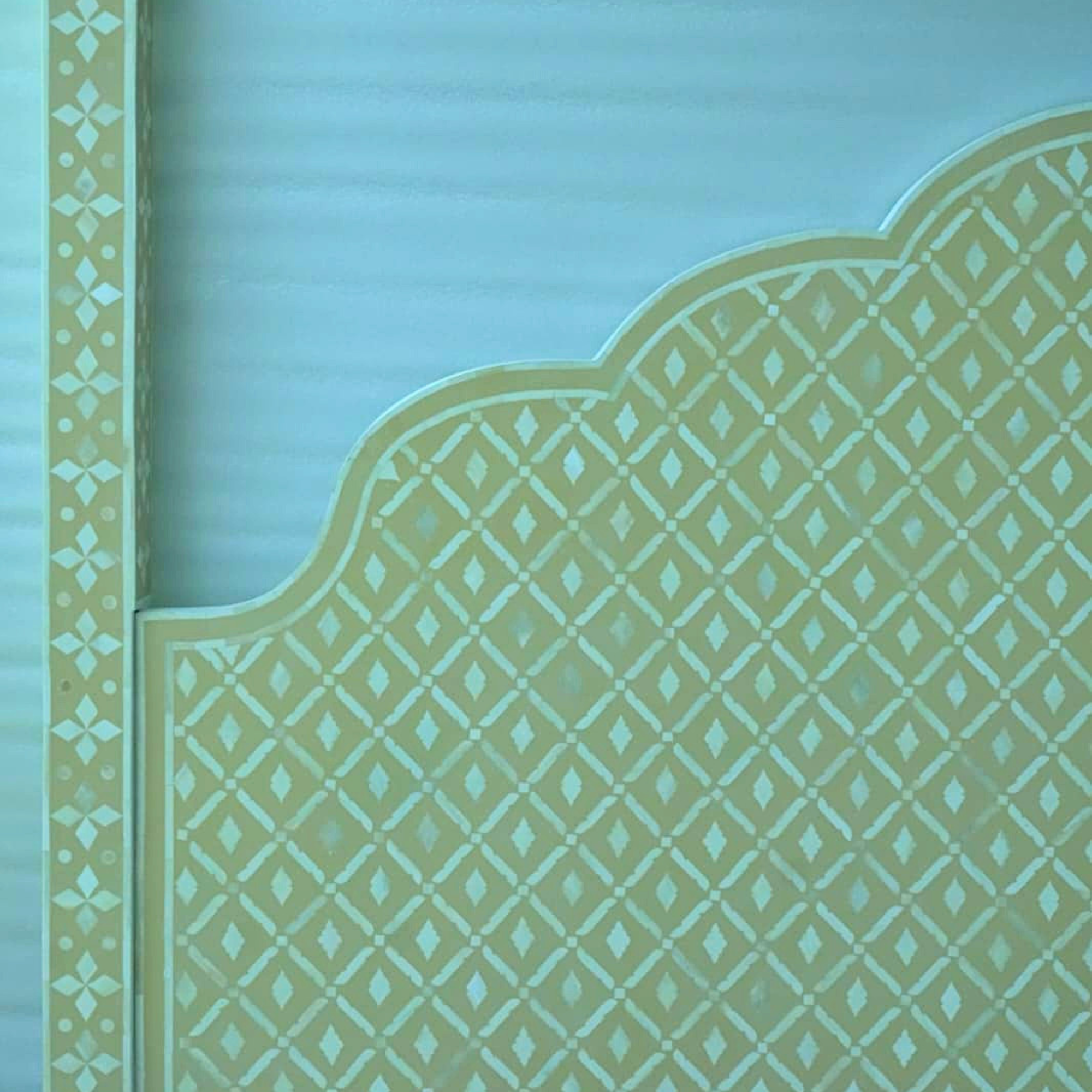 Handmade Bone Inlay Canopy Bed – Luxury Four Poster Bed