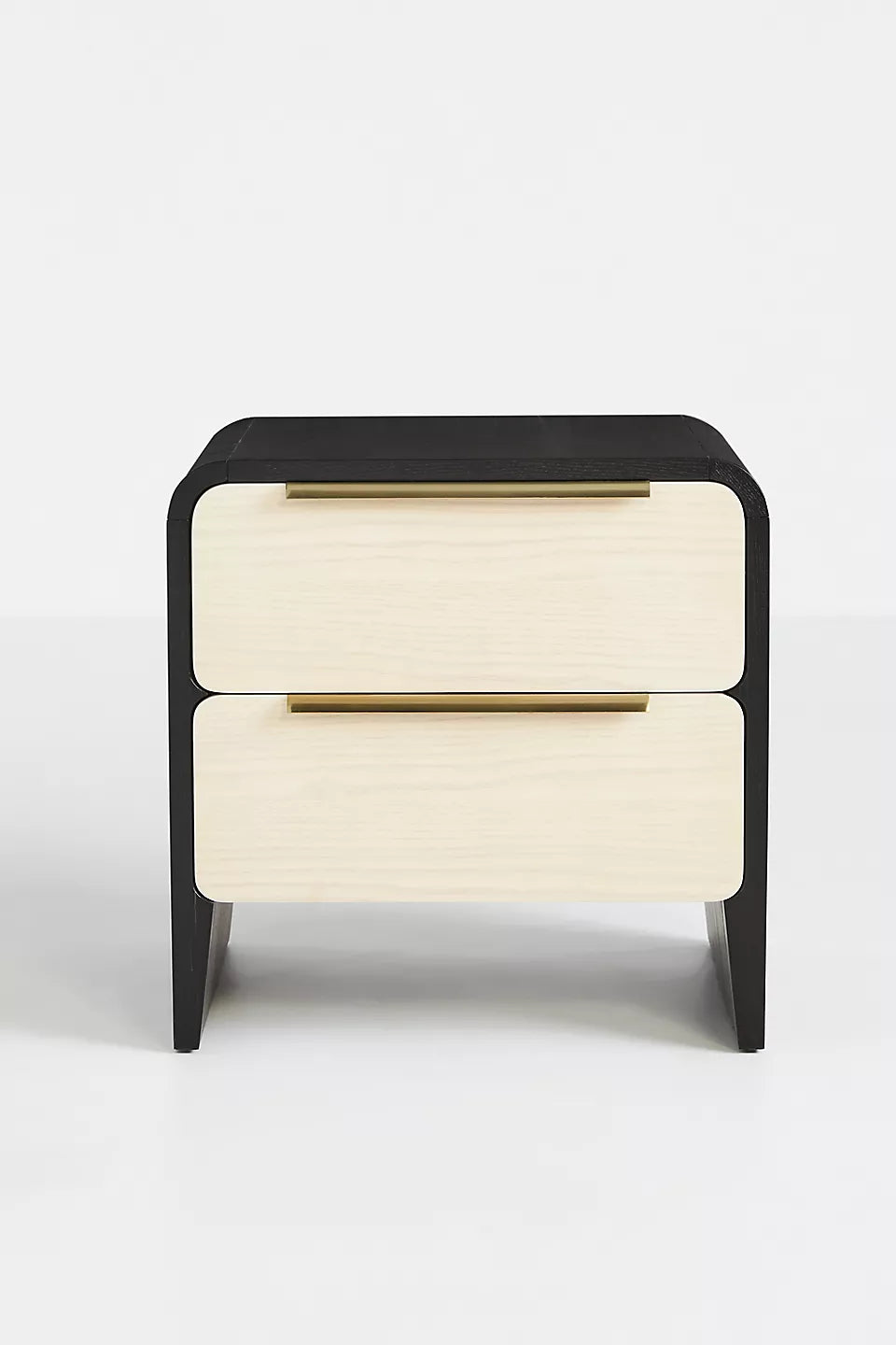 Handmade Wooden Bedside Table | Modern Two Drawer Nightstand