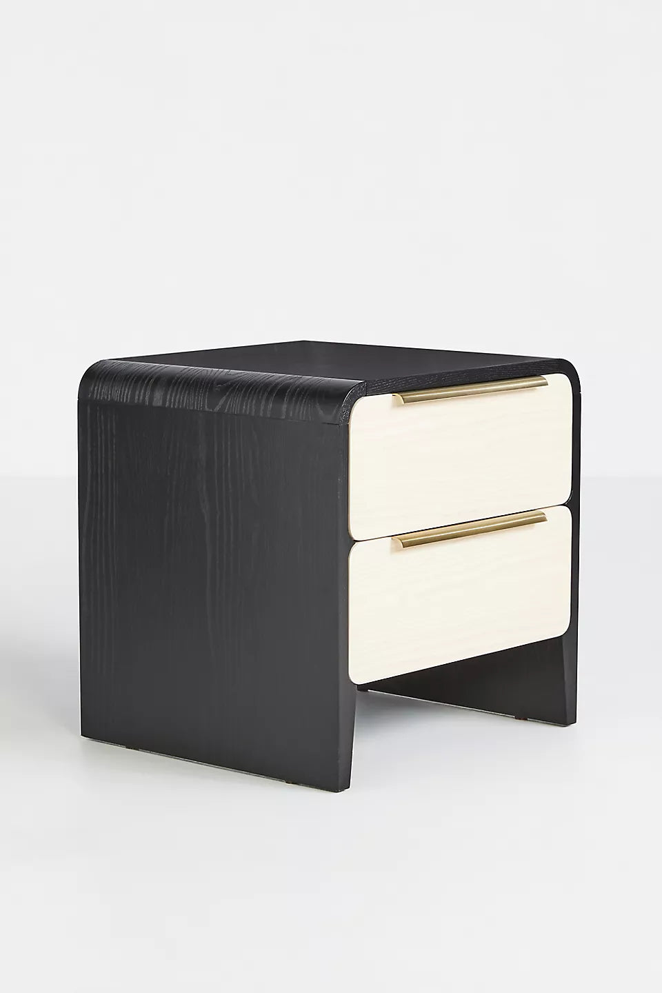 Handmade Wooden Bedside Table | Modern Two Drawer Nightstand