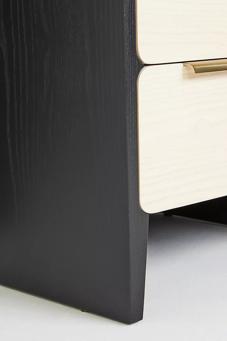 Handmade Wooden Bedside Table | Modern Two Drawer Nightstand