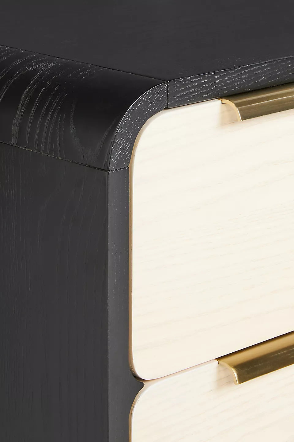 Handmade Wooden Bedside Table | Modern Two Drawer Nightstand