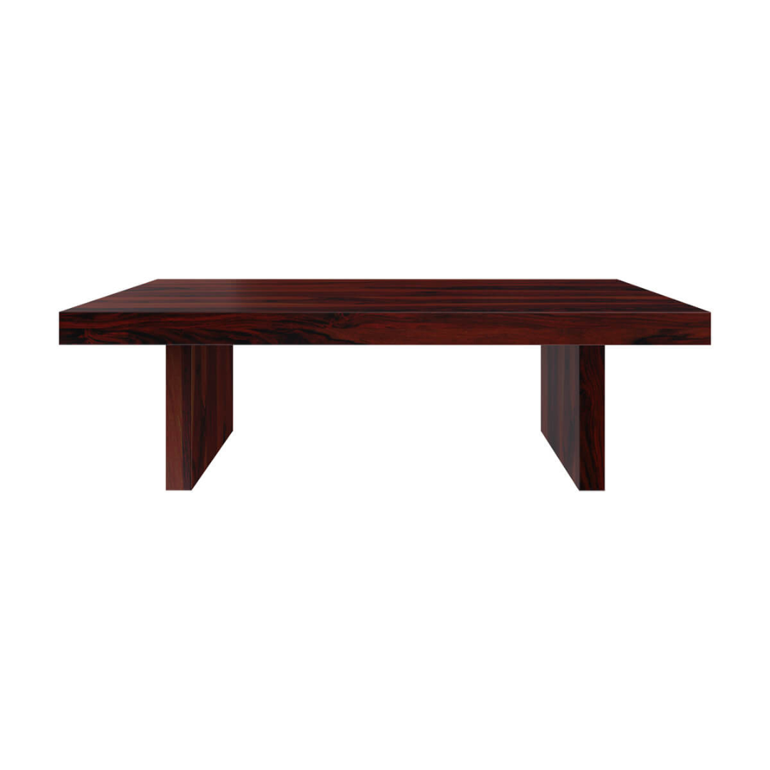 Solid Wood Modern Coffee Table – Handmade Minimalist Wooden Center Table