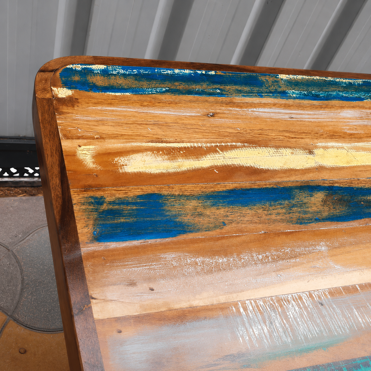 Handmade Reclaimed Wood Dining Table, Rustic Modern Dining Room Table, Industrial Wooden Kitchen Table with Metal Legs