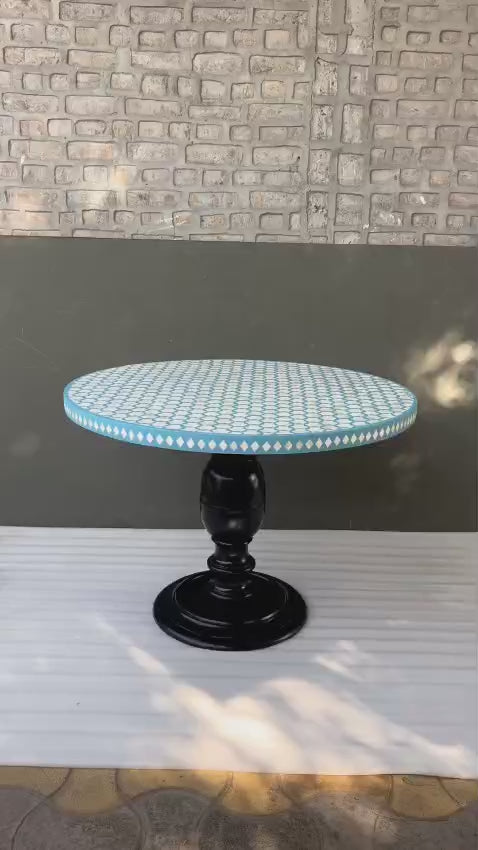 Bone Inlay Dining Table Handmade Luxury Dining Table Geometric Floral Inlay Table Wooden Dining Furniture Boho Chic Home
