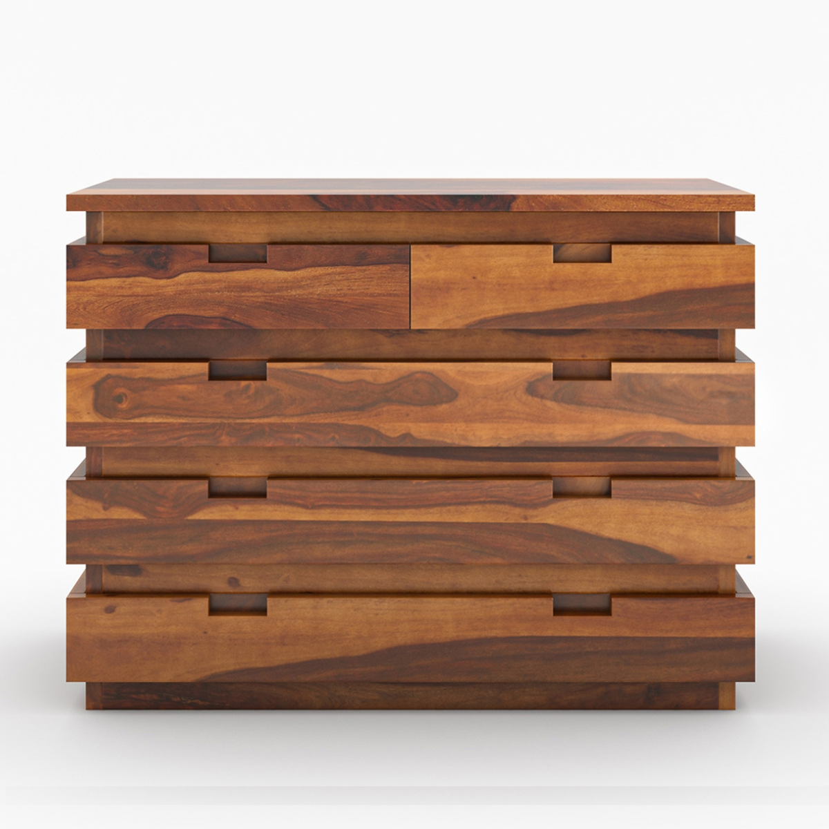 Modern Solid Wood 6 Drawer Dresser | Minimalist Wooden Chest of Drawers | Bedroom Storage Cabinet | Handmade Wood Furniture