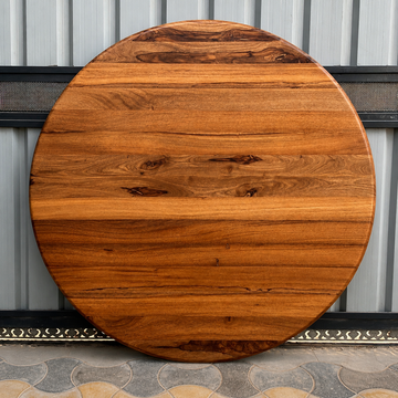 Handmade Solid Wood Round Table Top – Natural Rustic Dining & Coffee Table Surface