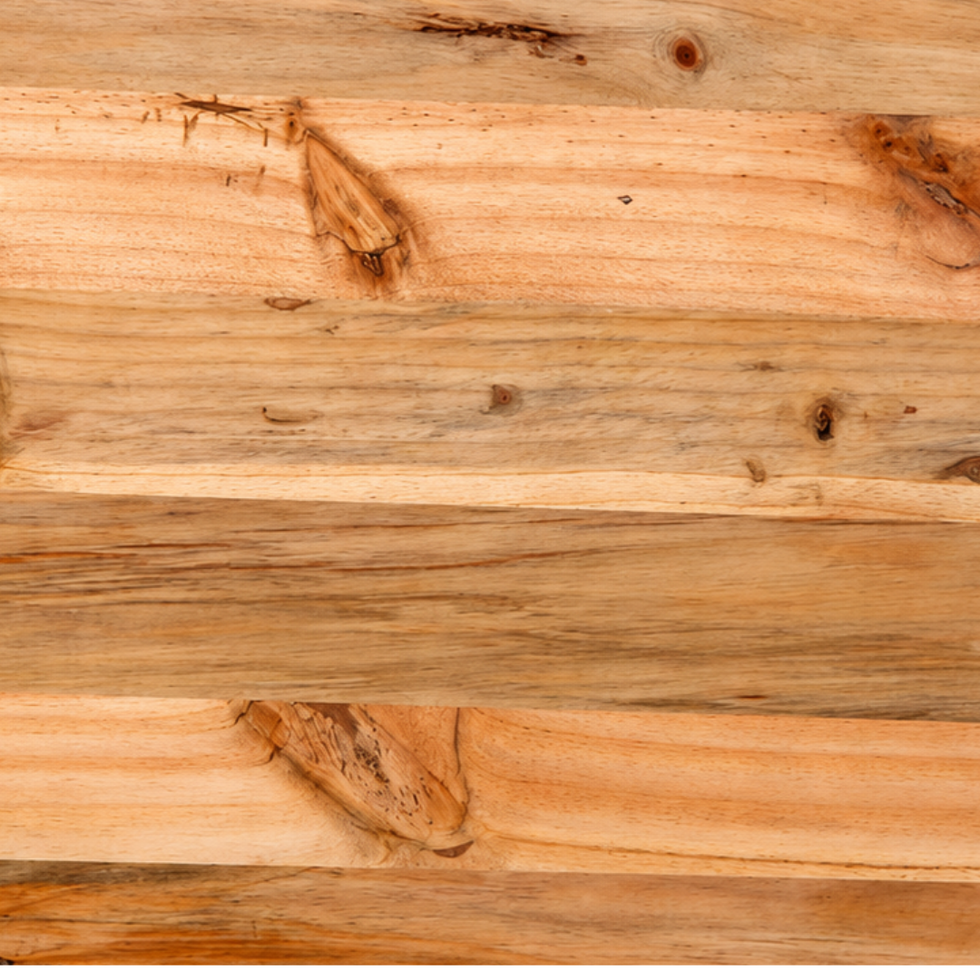 Handmade Light Solid Wood Round Table Top – Natural Rustic Dining & Coffee Table Surface