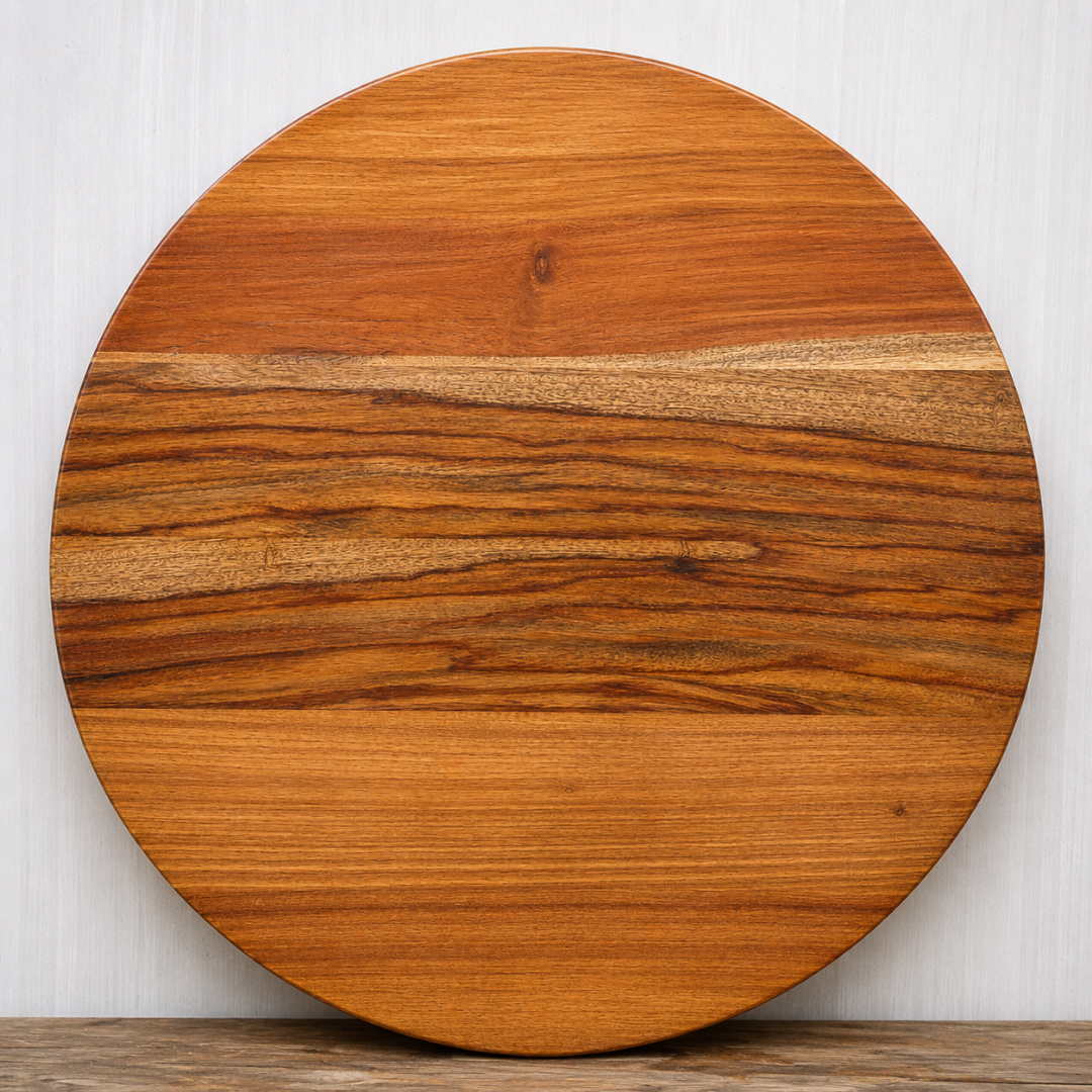 Handmade Solid Wood Round Table Top – Natural Rustic Dining & Coffee Table Surface