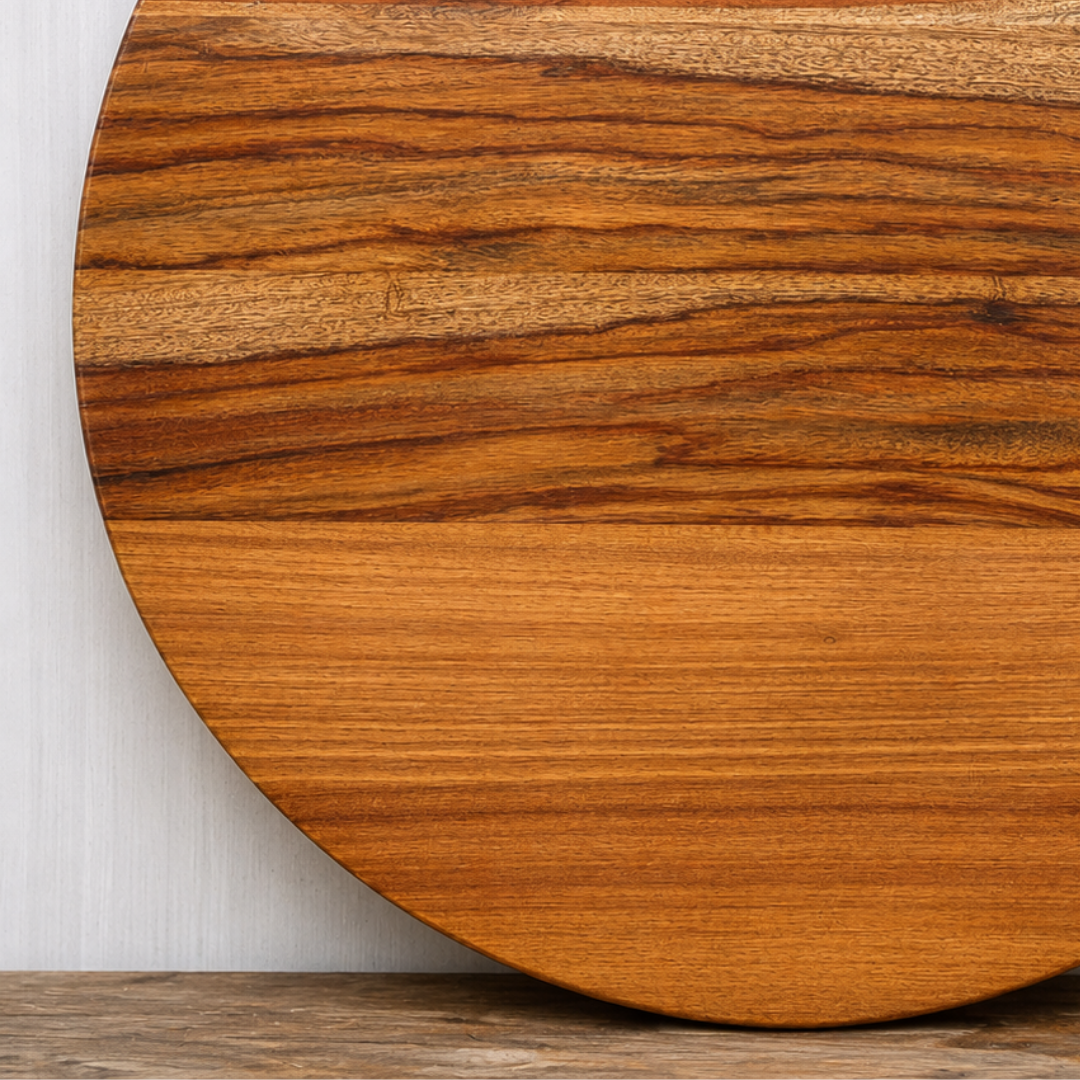 Handmade Solid Wood Round Table Top – Natural Rustic Dining & Coffee Table Surface