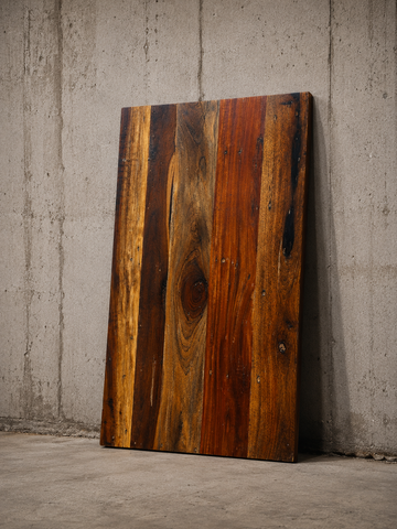 Handmade Solid Wood Table Top – Rustic Natural Wooden Dining & Coffee Surface